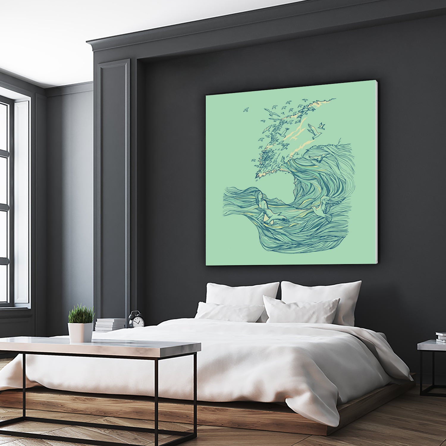 Ocean Breath by ChalermPhol Harnchakkham on GIANT ART - blue digital drawing