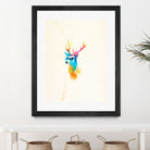 Sunny Stag by Robert Farkas on GIANT ART - orange digital painting