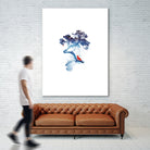 The last apple tree by Robert Farkas on GIANT ART - blue digital painting