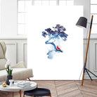 The last apple tree by Robert Farkas on GIANT ART - blue digital painting