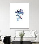 The last apple tree by Robert Farkas on GIANT ART - blue digital painting