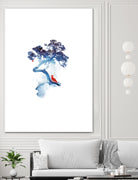 The last apple tree by Robert Farkas on GIANT ART - blue digital painting