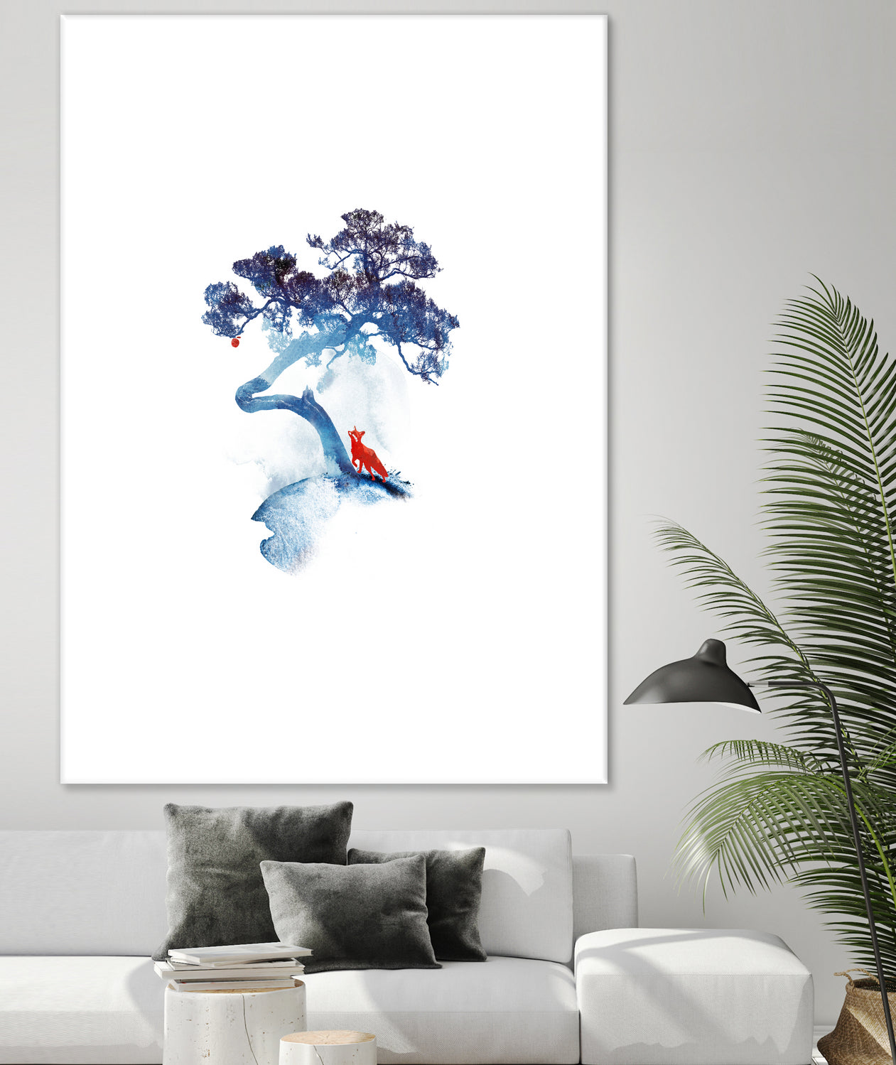 The last apple tree by Robert Farkas on GIANT ART - blue digital painting