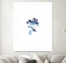 The last apple tree by Robert Farkas on GIANT ART - blue digital painting