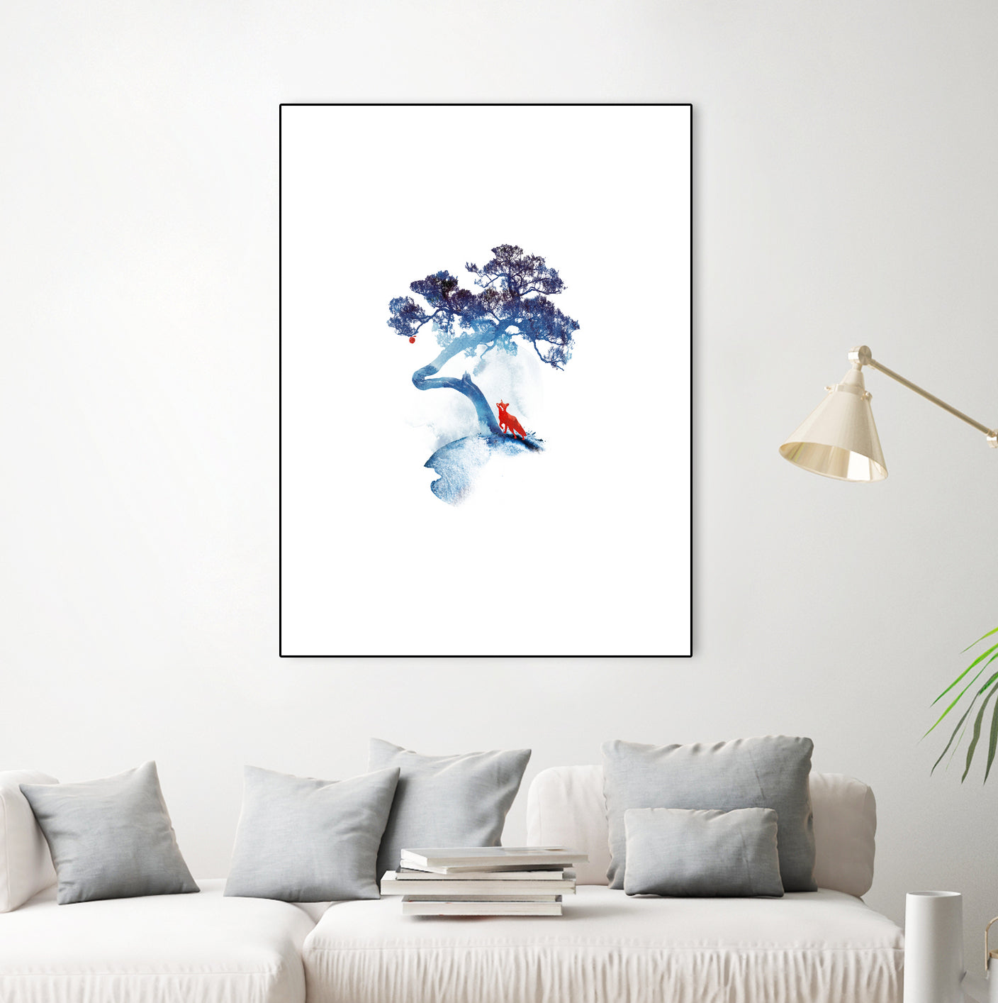 The last apple tree by Robert Farkas on GIANT ART - blue digital painting