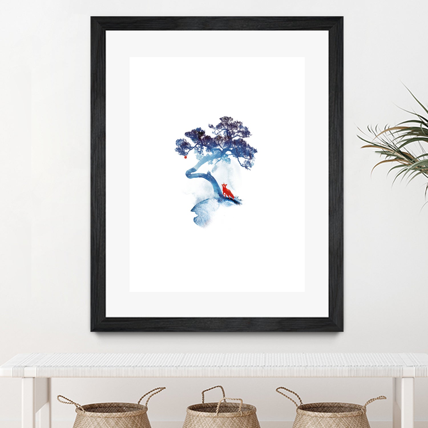 The last apple tree by Robert Farkas on GIANT ART - blue digital painting