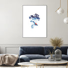 The last apple tree by Robert Farkas on GIANT ART - blue digital painting