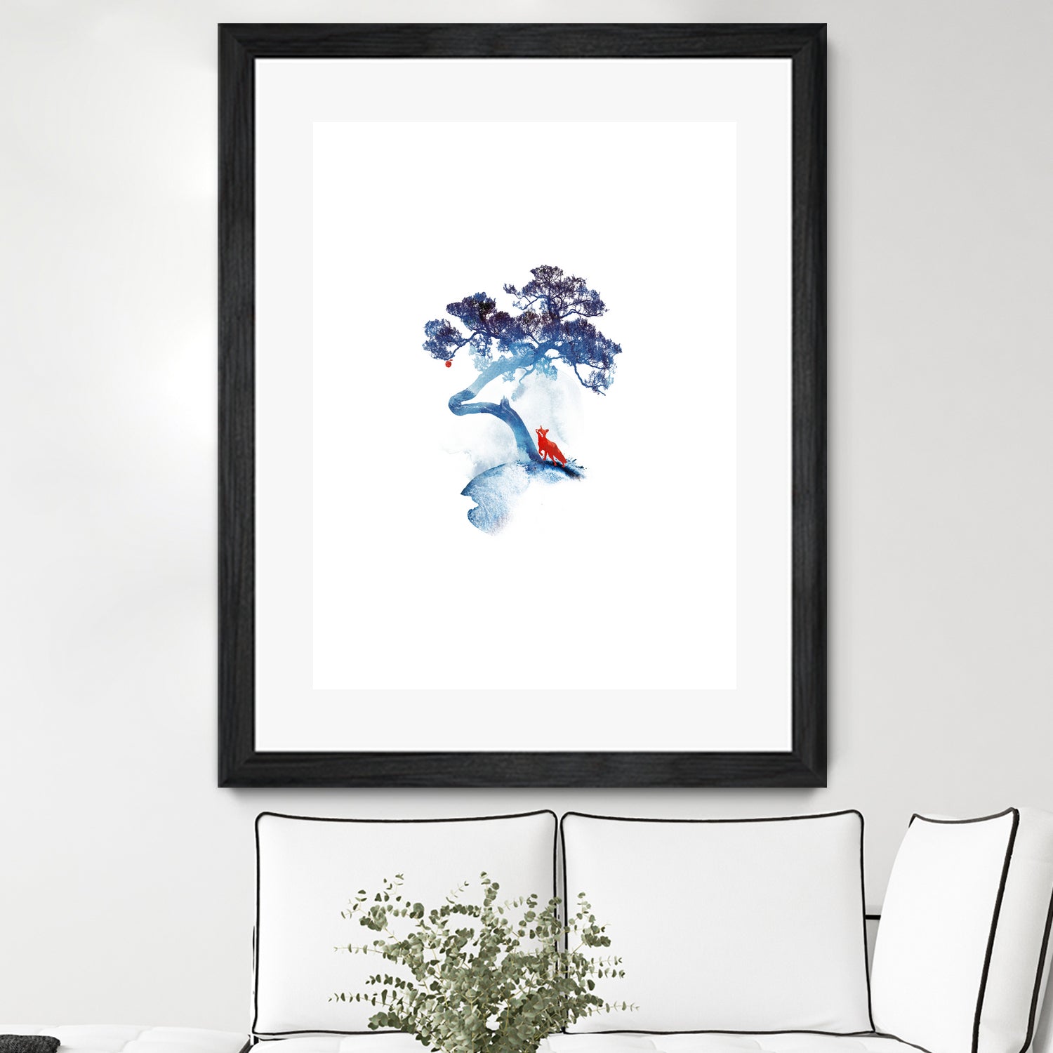 The last apple tree by Robert Farkas on GIANT ART - blue digital painting