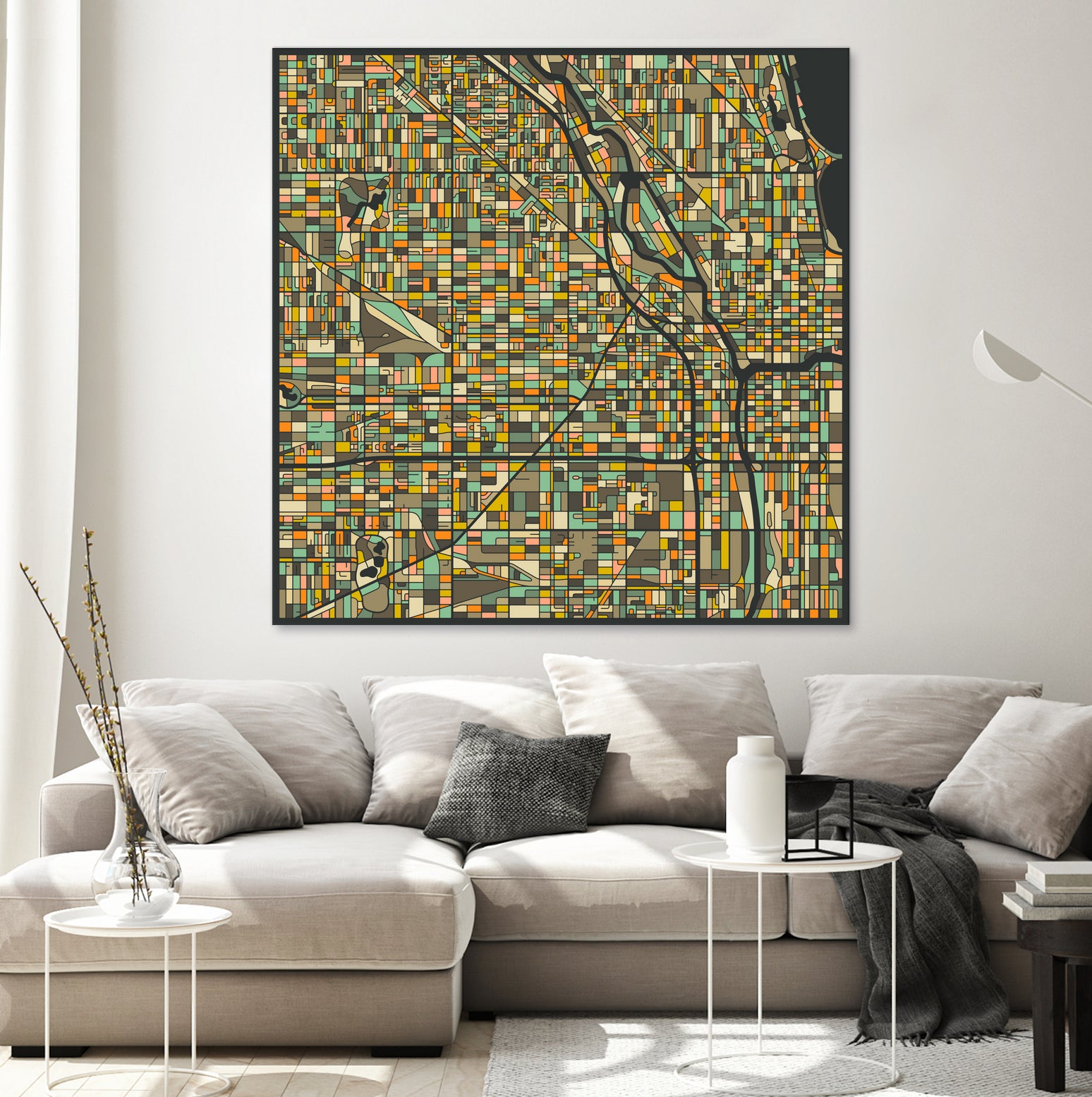 Chicago by Jazzberry Blue on GIANT ART - black vector illustration