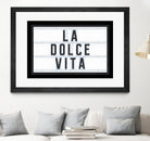 La Dolce Vita by Art Frankenberg on GIANT ART - white typography