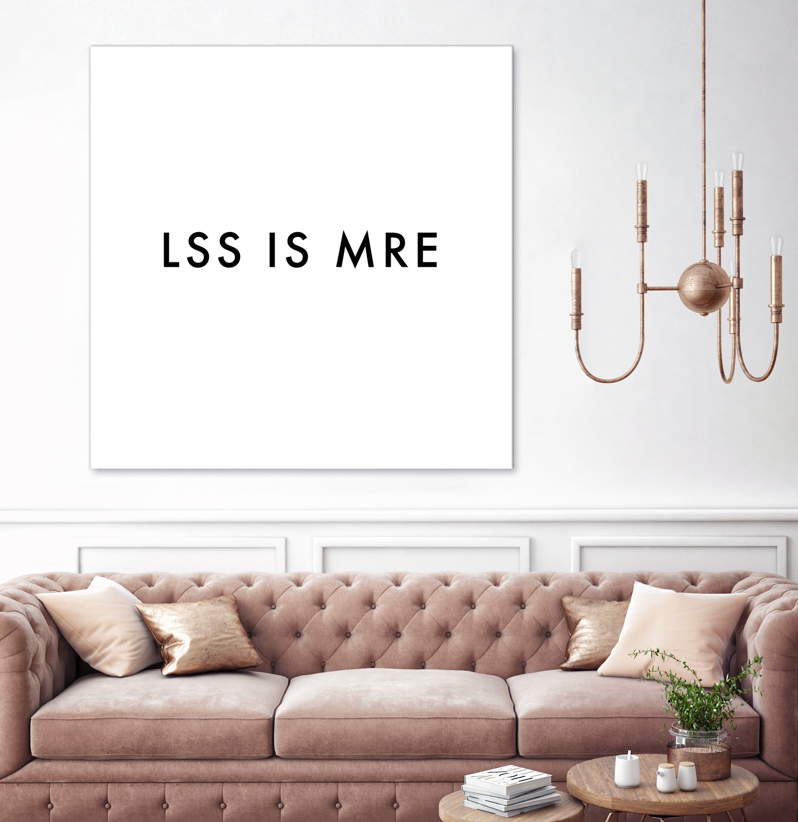 Less is more - White by Dominique Van Roey on GIANT ART - white typography