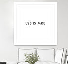 Less is more - White by Dominique Van Roey on GIANT ART - white typography