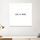 Less is more - White by Dominique Van Roey on GIANT ART - white typography