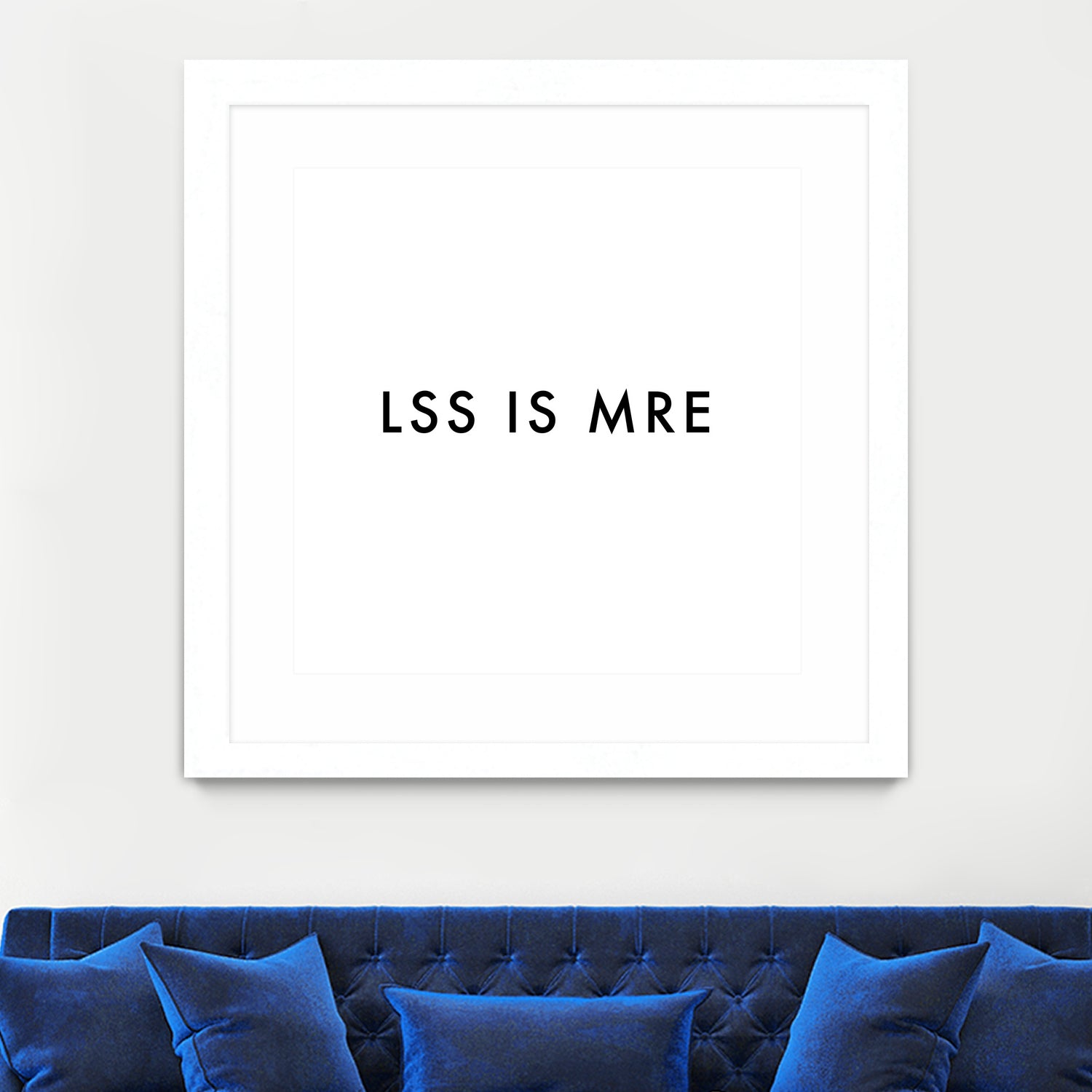 Less is more - White by Dominique Van Roey on GIANT ART - white typography