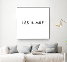 Less is more - White by Dominique Van Roey on GIANT ART - white typography