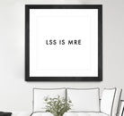 Less is more - White by Dominique Van Roey on GIANT ART - white typography