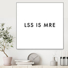 Less is more - White by Dominique Van Roey on GIANT ART - white typography