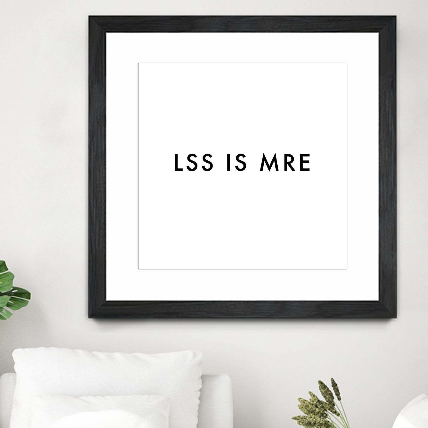 Less is more - White by Dominique Van Roey on GIANT ART - white typography