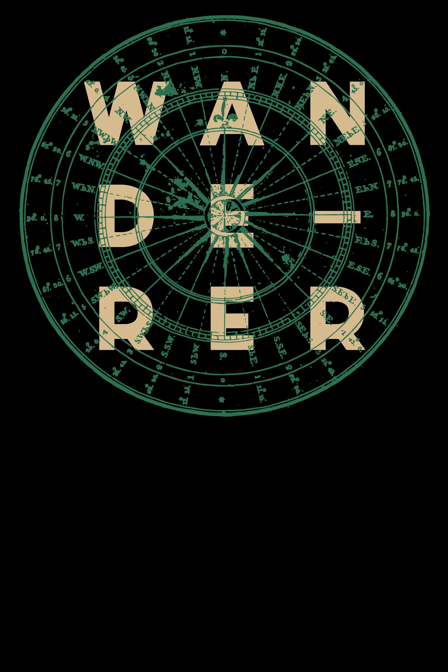 Wanderer by Magdalena Mikos on GIANT ART - white typography