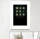 Wanderer by Magdalena Mikos on GIANT ART - white typography