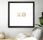 XO gold - minimal by Gale Switzer on GIANT ART - white typography