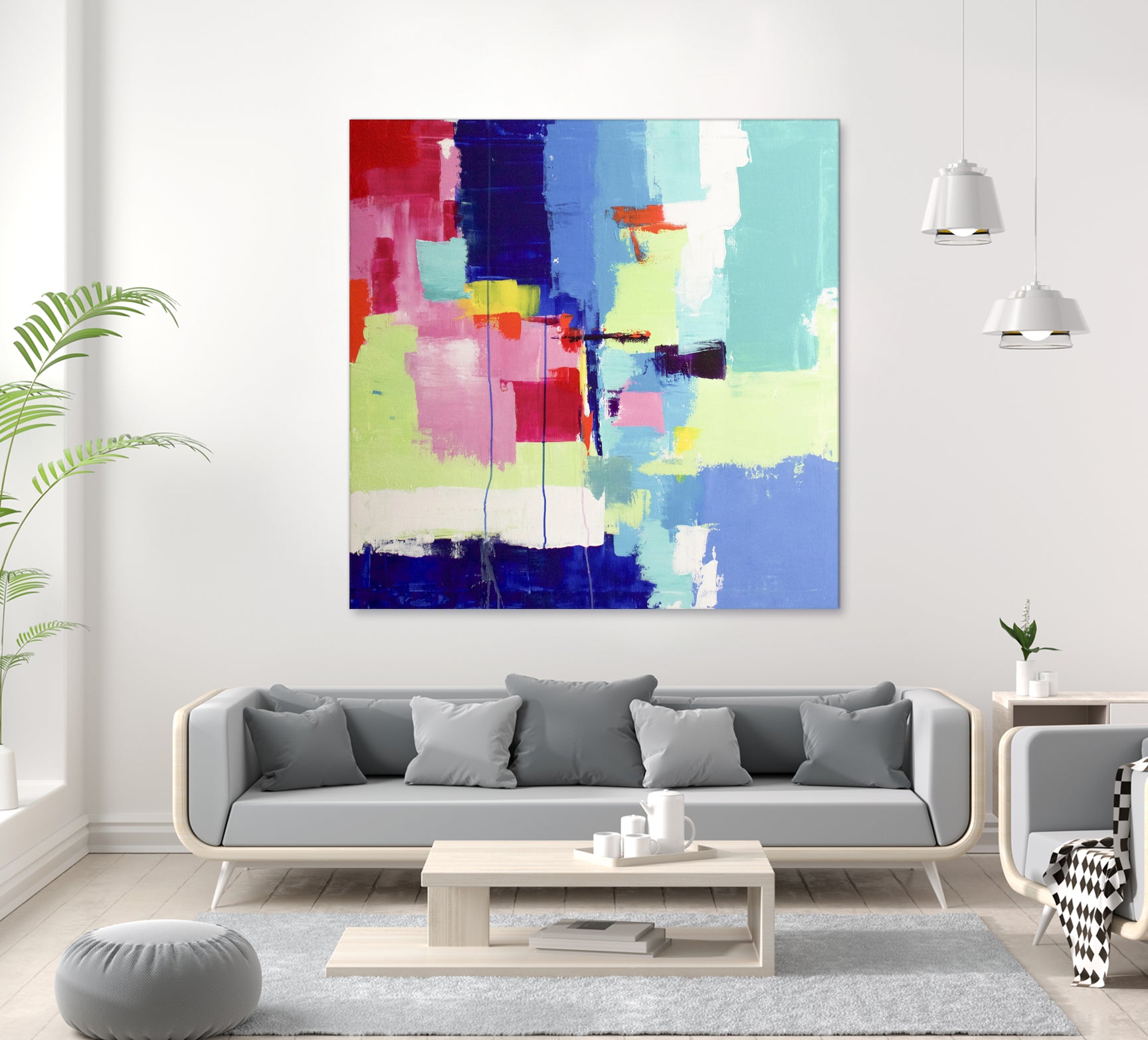 The Colors Life II by Fran Rosado on GIANT ART - white mixed media