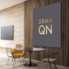 Drama Queen on Slate Grey by Dominique Van Roey on GIANT ART - gray typography