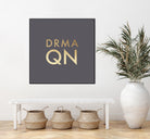 Drama Queen on Slate Grey by Dominique Van Roey on GIANT ART - gray typography