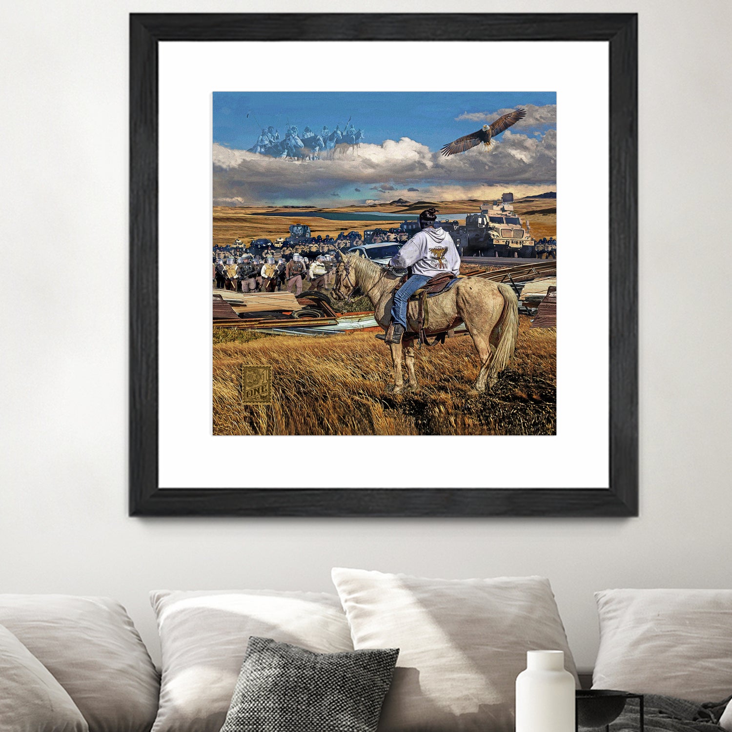 Dakota Access Pipeline Water Protector by Gregory Dampier on GIANT ART - brown digital painting