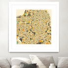 San Francisco map by Jazzberry Blue on GIANT ART - pink vector illustration