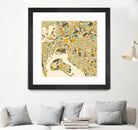 San Diego Map by Jazzberry Blue on GIANT ART - orange vector illustration