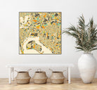 San Diego Map by Jazzberry Blue on GIANT ART - orange vector illustration