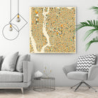 New York by Jazzberry Blue on GIANT ART - orange vector illustration