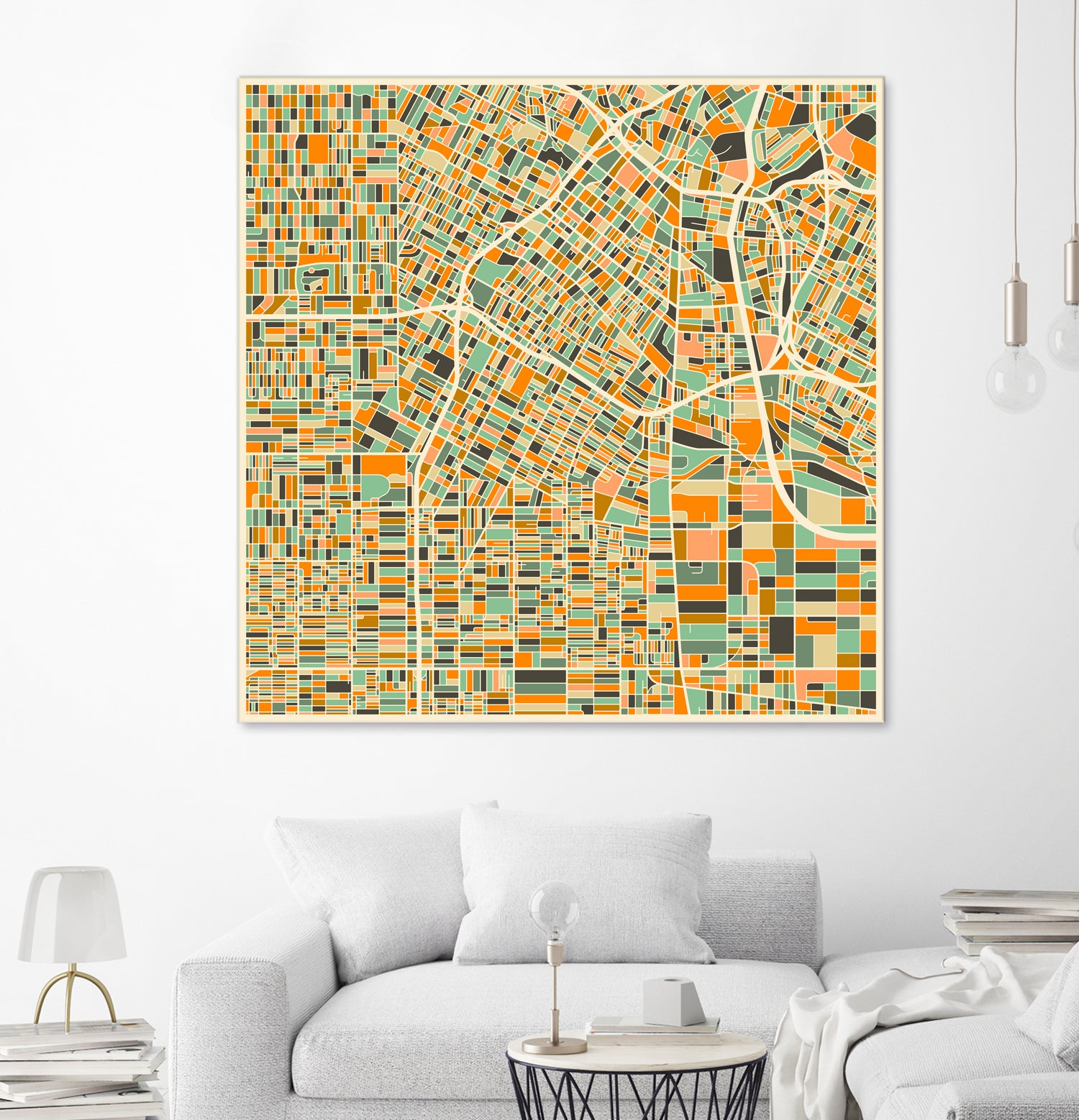 Los Angeles by Jazzberry Blue on GIANT ART - orange vector illustration