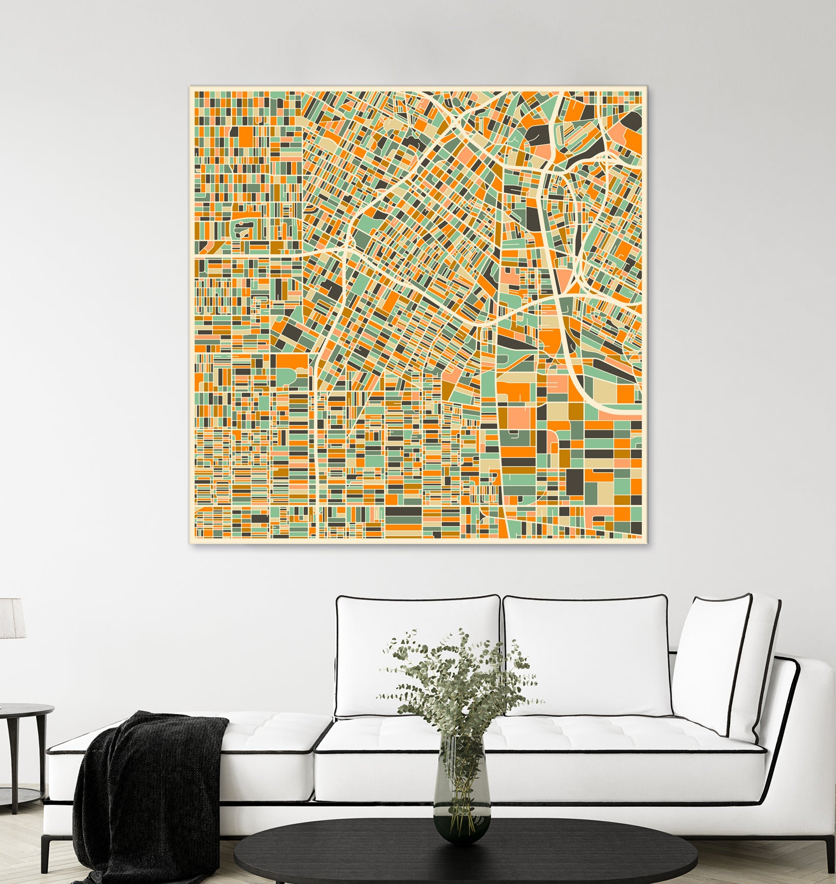 Los Angeles by Jazzberry Blue on GIANT ART - orange vector illustration