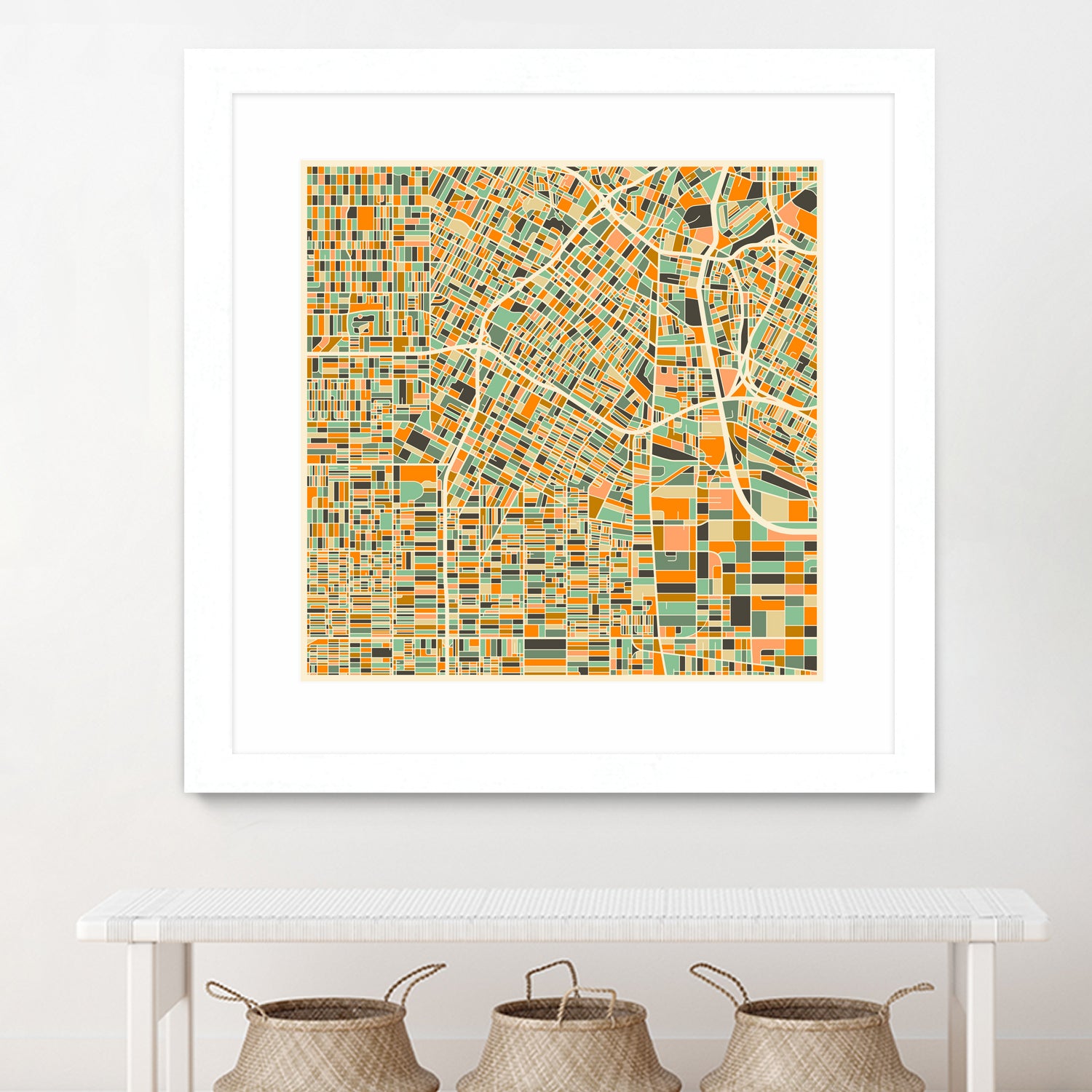 Los Angeles by Jazzberry Blue on GIANT ART - orange vector illustration