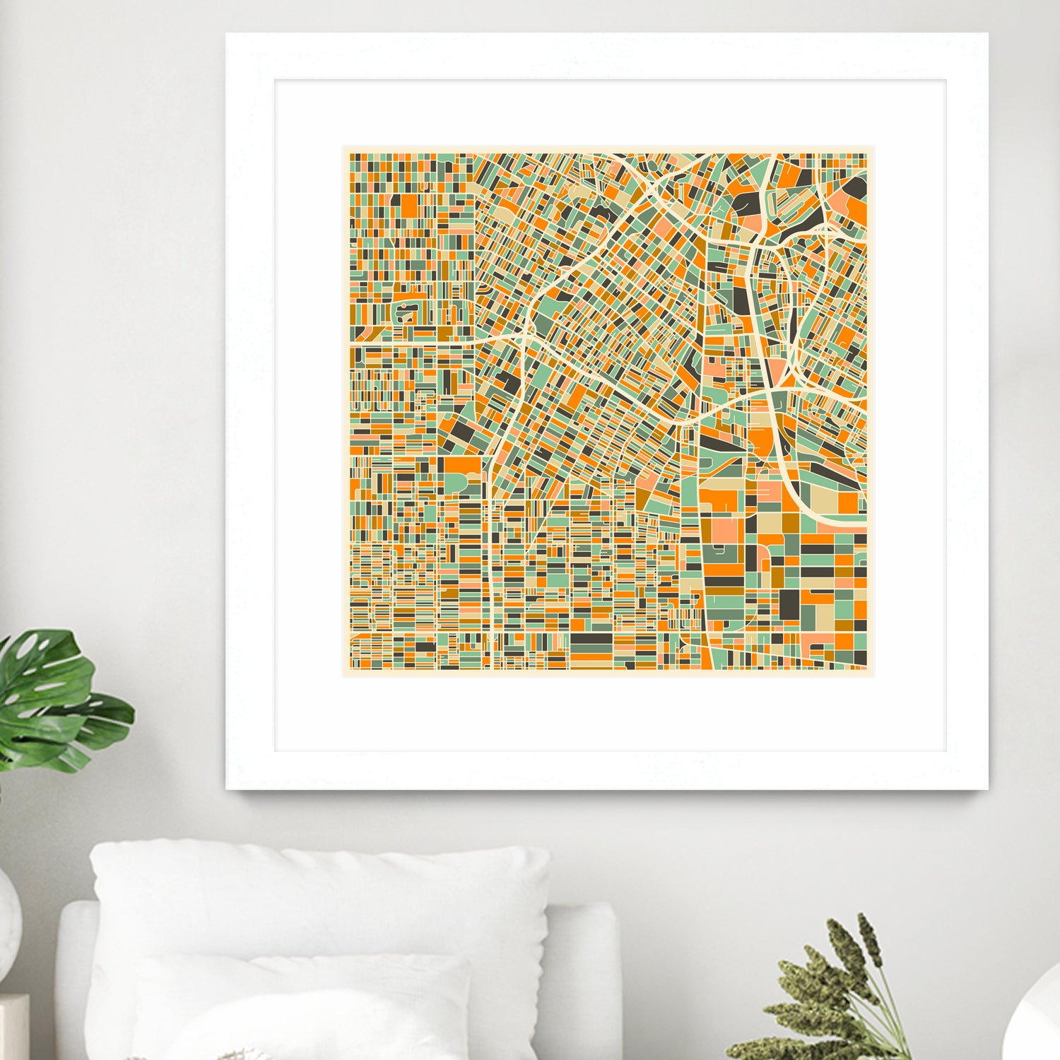 Los Angeles by Jazzberry Blue on GIANT ART - orange vector illustration