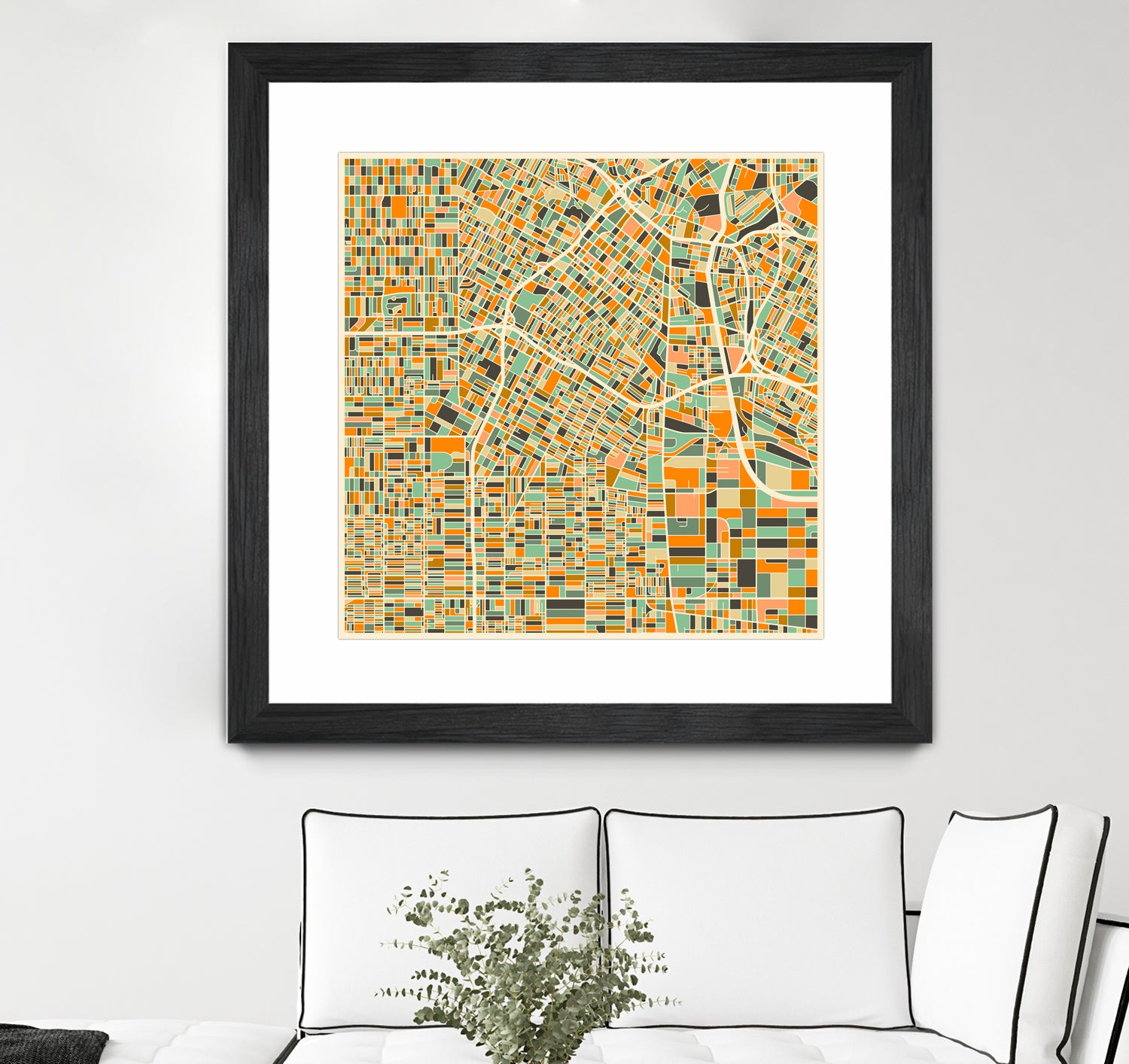 Los Angeles by Jazzberry Blue on GIANT ART - orange vector illustration