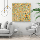 Los Angeles by Jazzberry Blue on GIANT ART - orange vector illustration