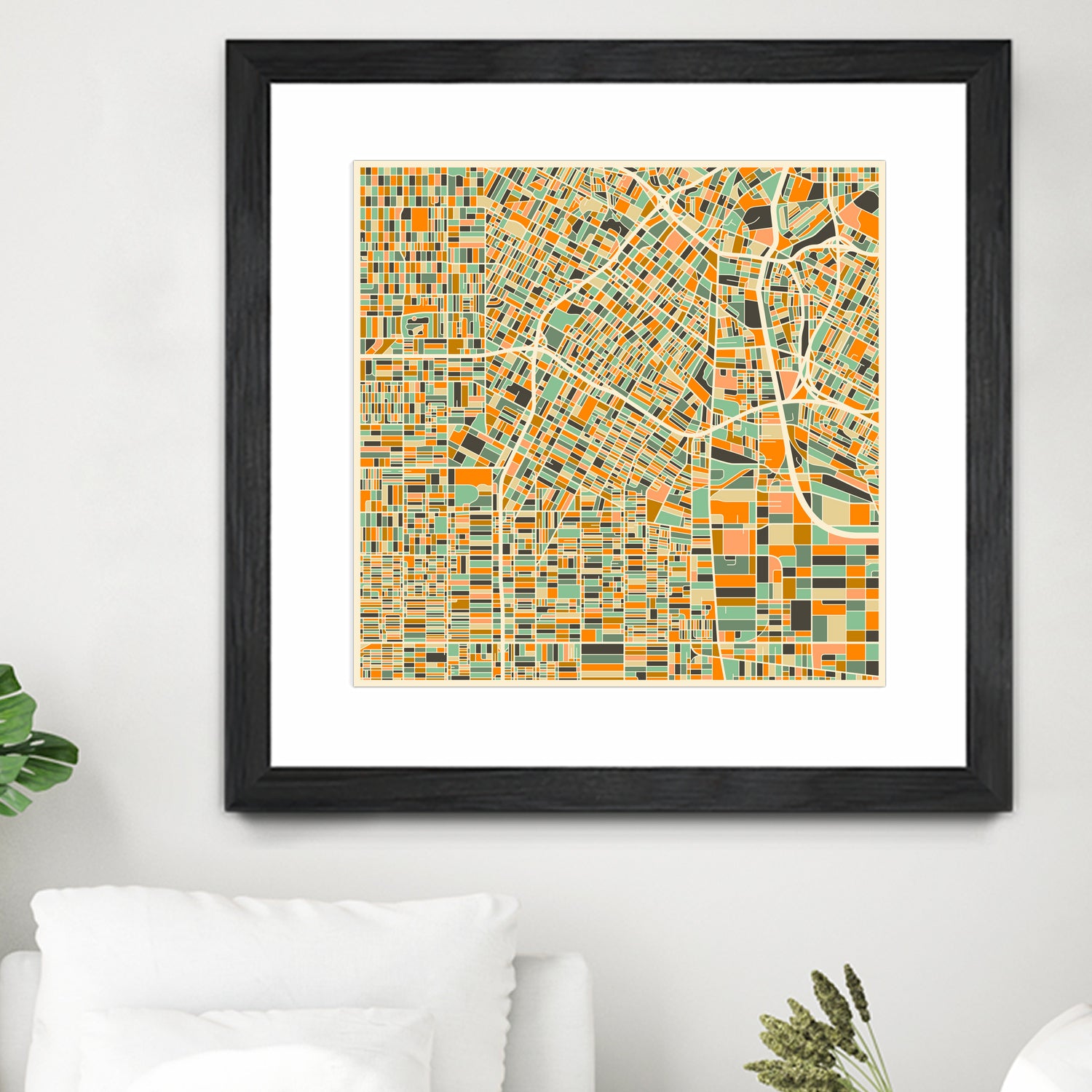 Los Angeles by Jazzberry Blue on GIANT ART - orange vector illustration