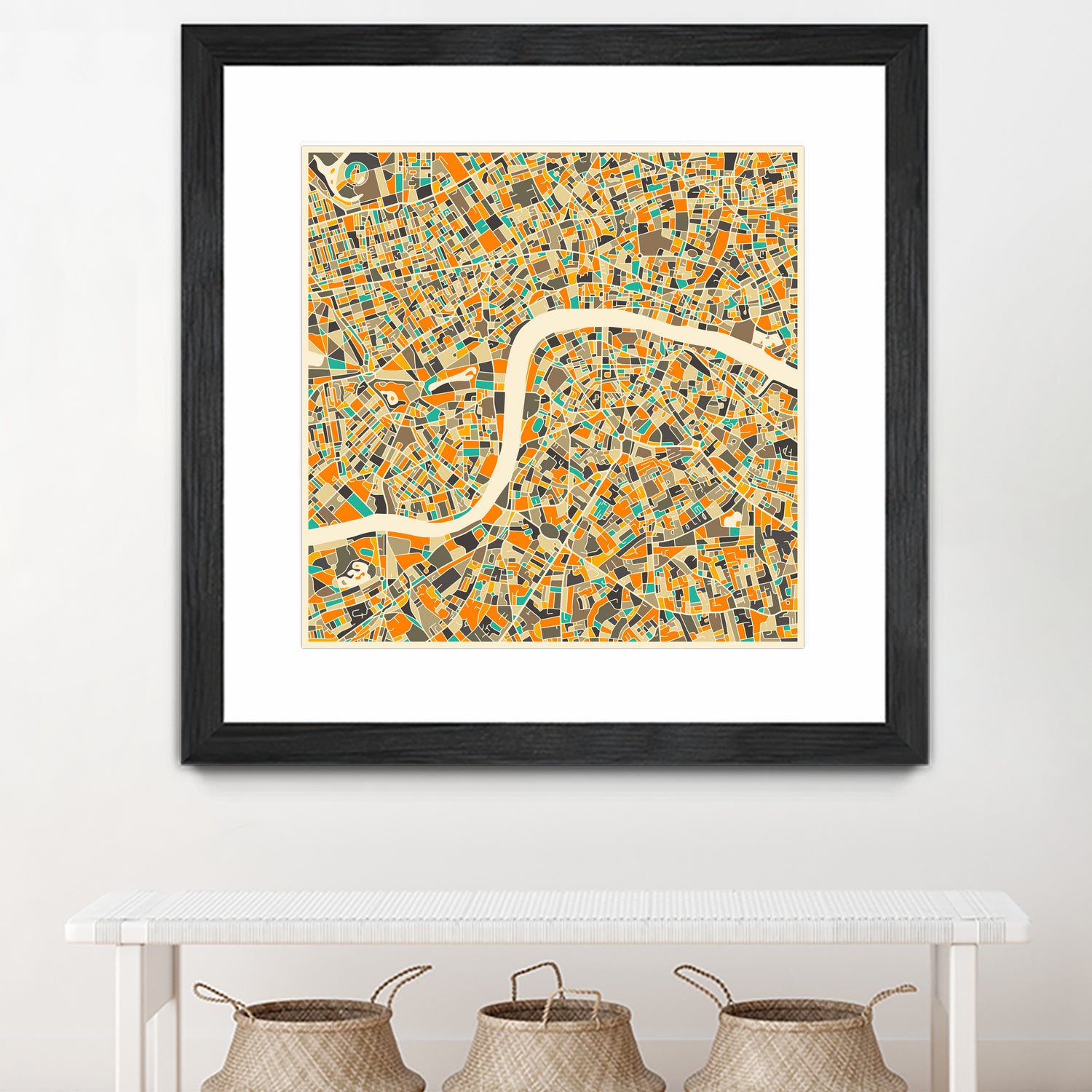 London by Jazzberry Blue on GIANT ART - orange vector illustration