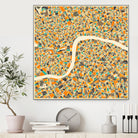 London by Jazzberry Blue on GIANT ART - orange vector illustration