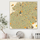 Brooklyn by Jazzberry Blue on GIANT ART - orange vector illustration