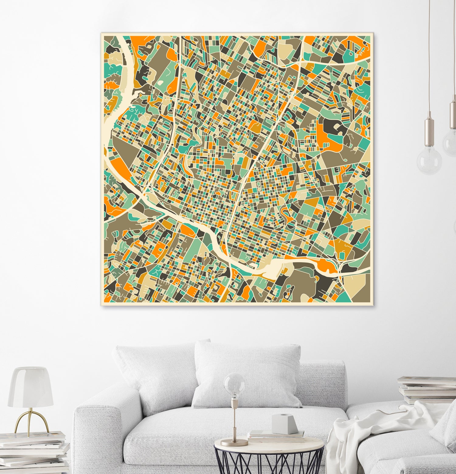 Austin Texas by Jazzberry Blue on GIANT ART - orange vector illustration