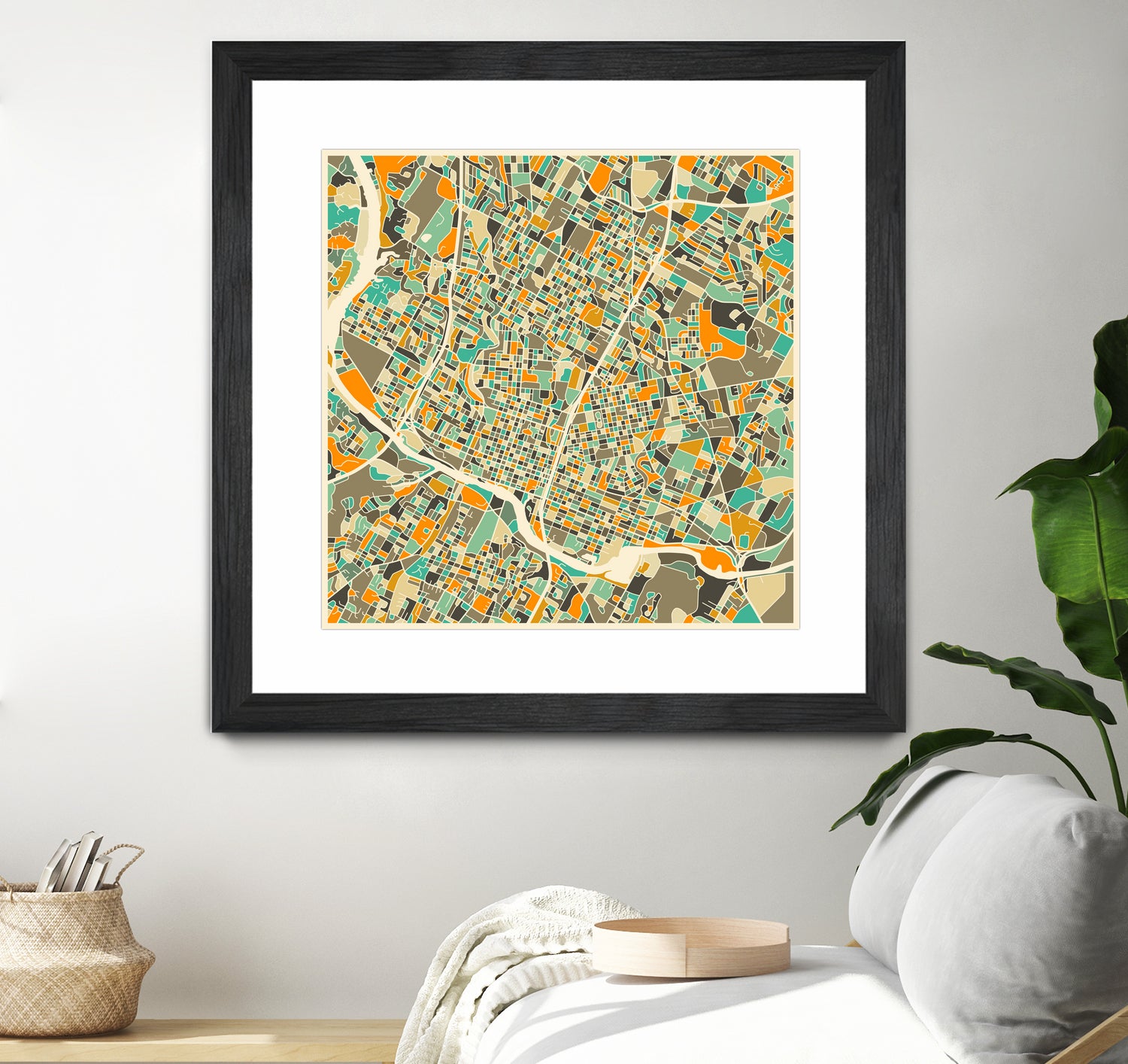 Austin Texas by Jazzberry Blue on GIANT ART - orange vector illustration