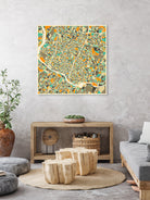 Austin Texas by Jazzberry Blue on GIANT ART - orange vector illustration