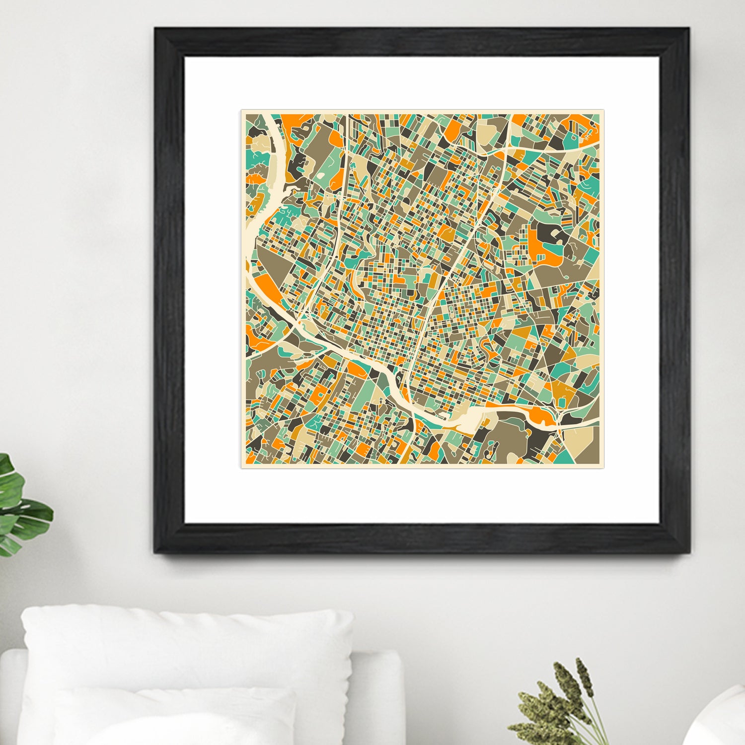 Austin Texas by Jazzberry Blue on GIANT ART - orange vector illustration