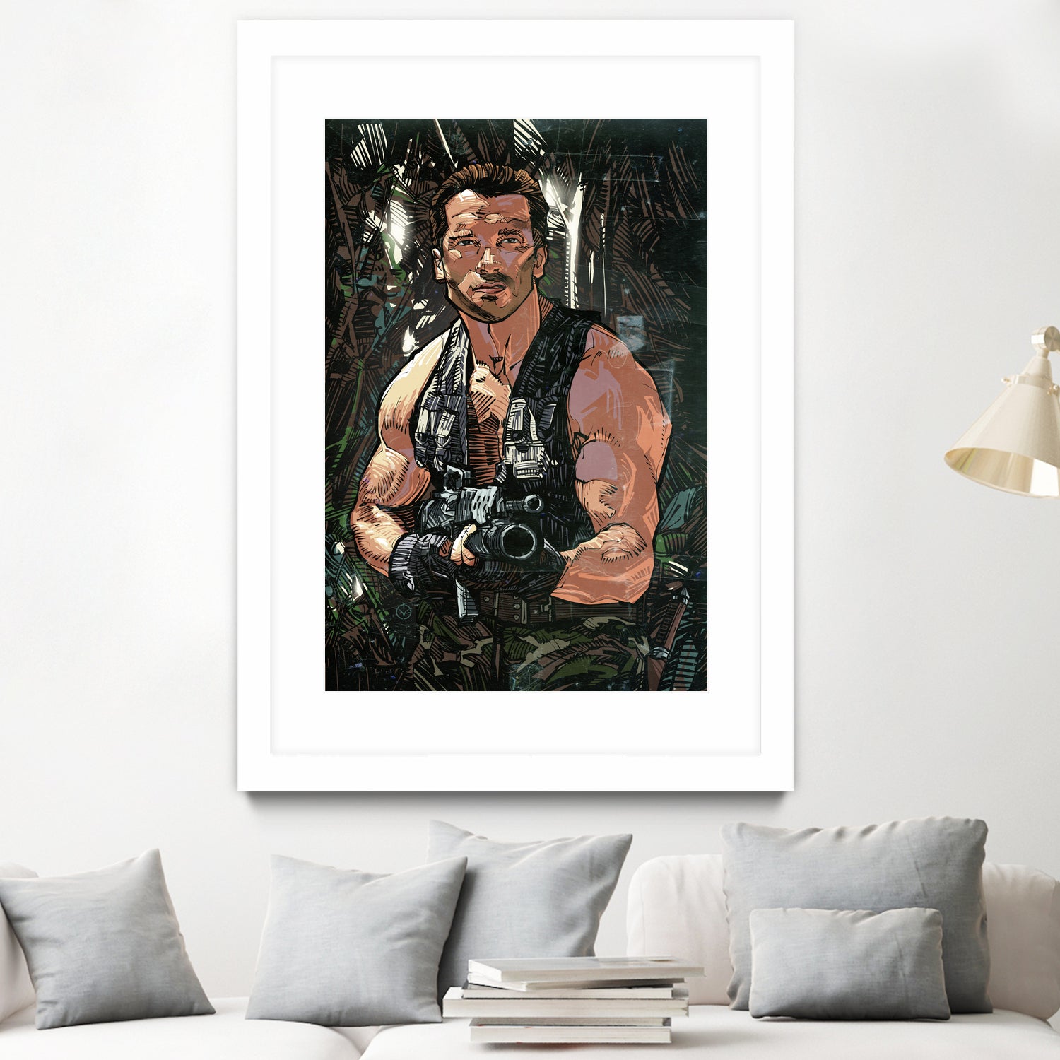 Arnold Schwarzenegger by Nikita Abakumov on GIANT ART - green digital painting