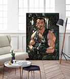 Arnold Schwarzenegger by Nikita Abakumov on GIANT ART - green digital painting