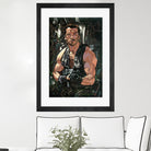 Arnold Schwarzenegger by Nikita Abakumov on GIANT ART - green digital painting